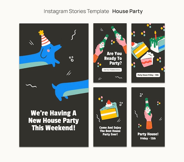 House party template design