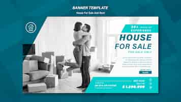 Free PSD house selling banner template