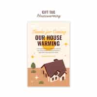 Free PSD house warming template design