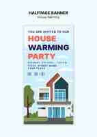 Free PSD house warming template design