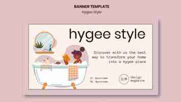 Free PSD hygge style home banner template