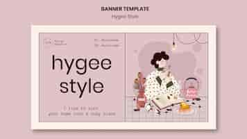 Free PSD hygge style tips banner template