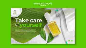 Free PSD hygiene banner template design