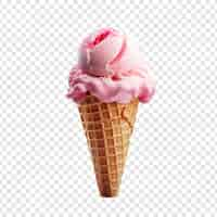 Free PSD ice cream isolated on transparent background