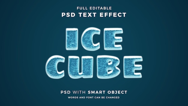 Ice text effect