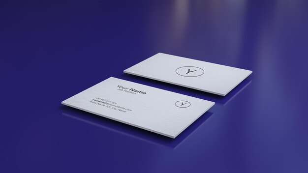 Id card mockup minimalist for stationary elegant