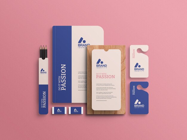 Download Free Psd Identity Branding Stationery Mockup