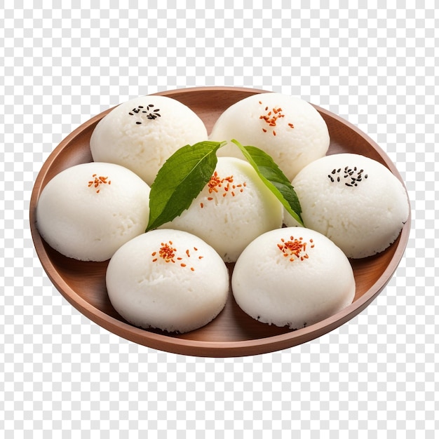 무료 PSD 투명한 배경에 고립된 idli