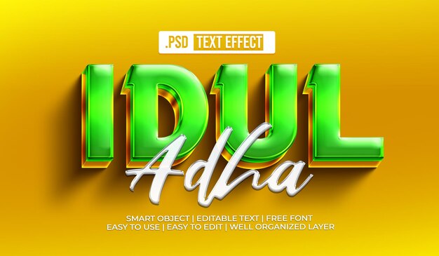 Idul Adha Text Style Effect