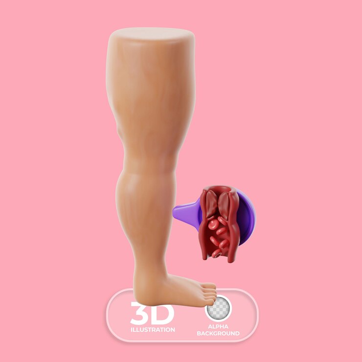 मुफ़्त PSD illustration of heart disease thrombosis 3d illustration