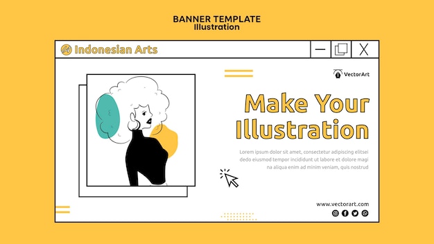 illustration workshop banner template