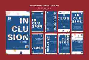 無料PSD インクルージョンはソーシャルメディアのストーリーで重要です