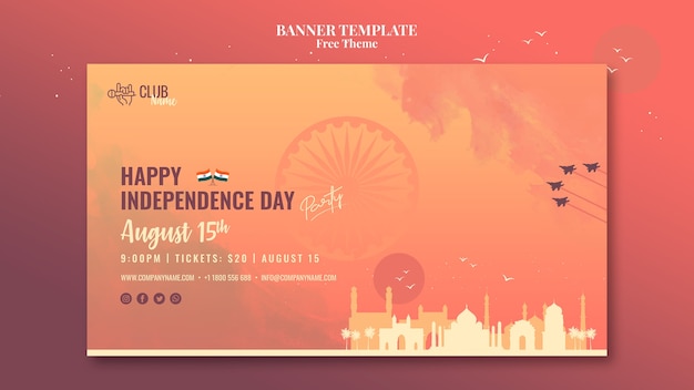 Independence day banner style