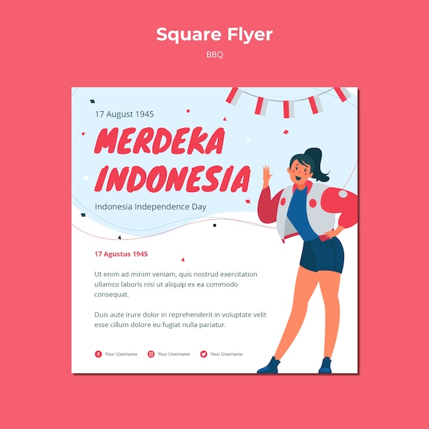 independence day square flyer