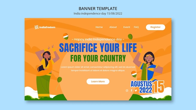 India independence day template design