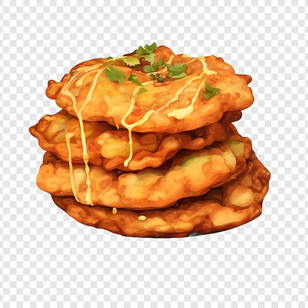 Free PSD indian frybread isolated on transparent background