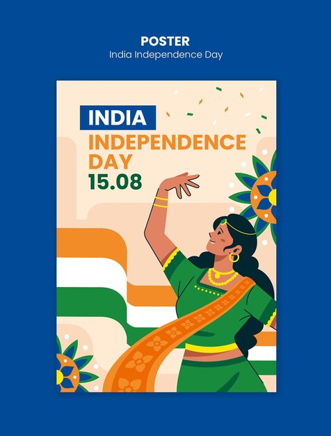 indian independence day celebration  poster