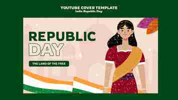 무료 PSD 인도 독립기념일 템플릿 디자인