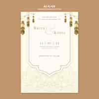 Free PSD indian wedding invitation template