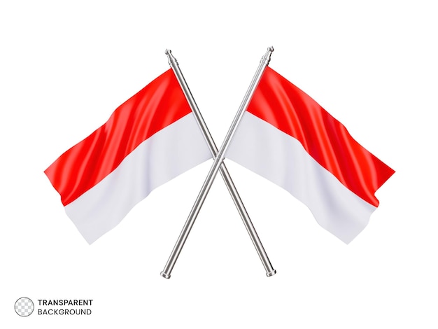 Free PSD indonesian flag icon illustration background