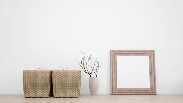 Free PSD indoor decorative objects for a minimalist style