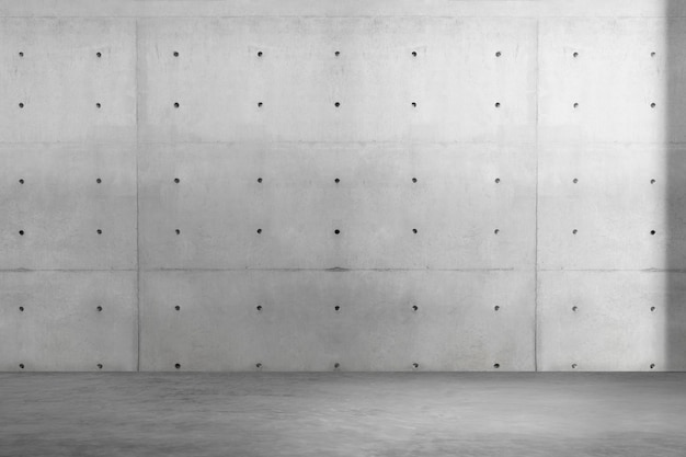 Industrial room wall mockup psd in concrete