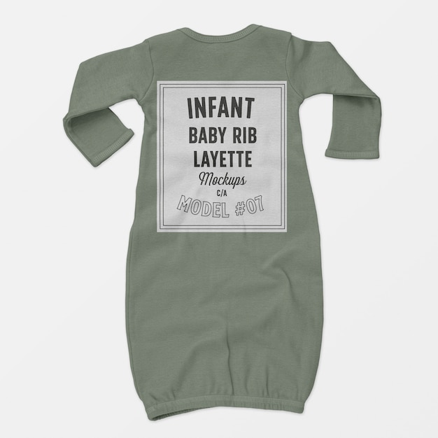 Infant Baby Rib Layette Mockup 07 – Free PSD Download for PSD Templates