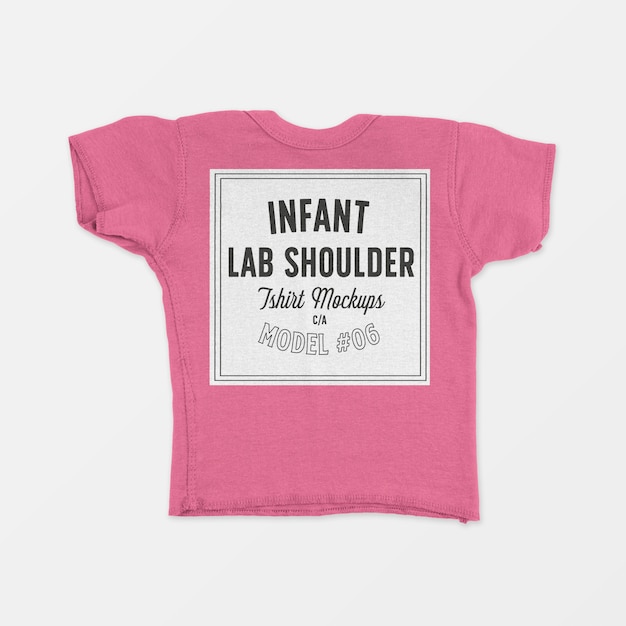 Infant Lap Shoulder T-Shirt Mockup Free PSD Download