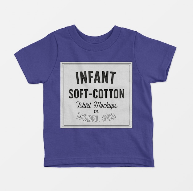 Infant soft cotton t-shirts mockup 03 – Free PSD Template Download