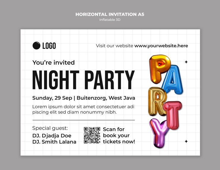 Free PSD inflatable 3d  template design
