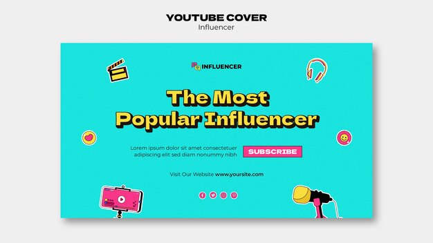 Influencer design template