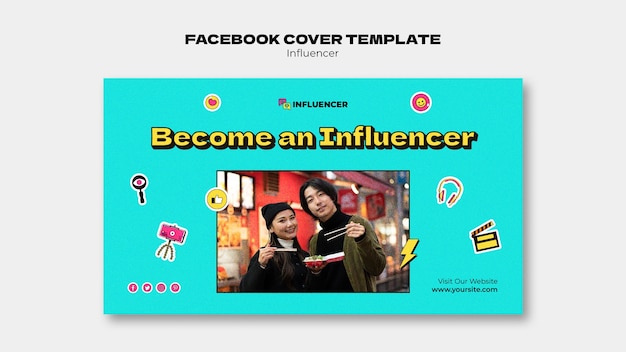 Free PSD influencer design template