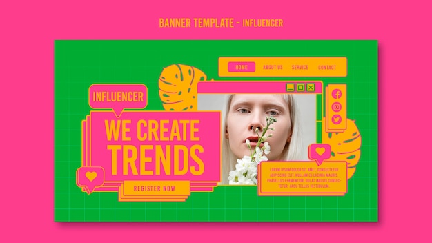 Influencer Template Design – PSD Templates – Free Download