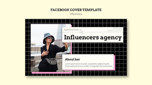 Free PSD influencer template design