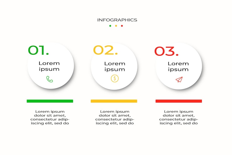 Free PSD infographics for business concept