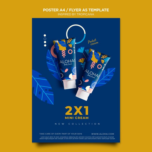 inspired by tropicana  flyer template