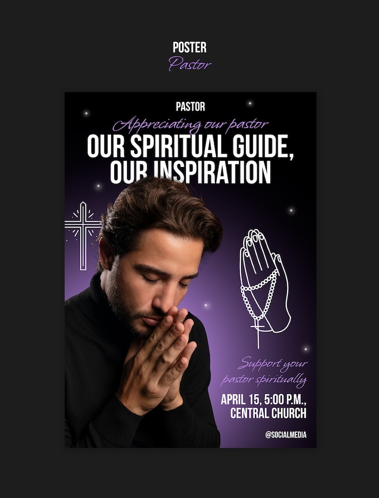 Free PSD inspiring pastor leadership template