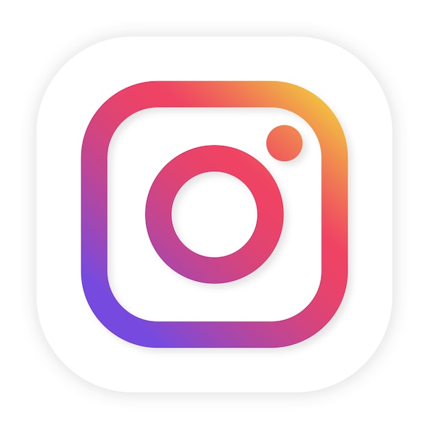 PSD gratuito logo dell'applicazione instagram