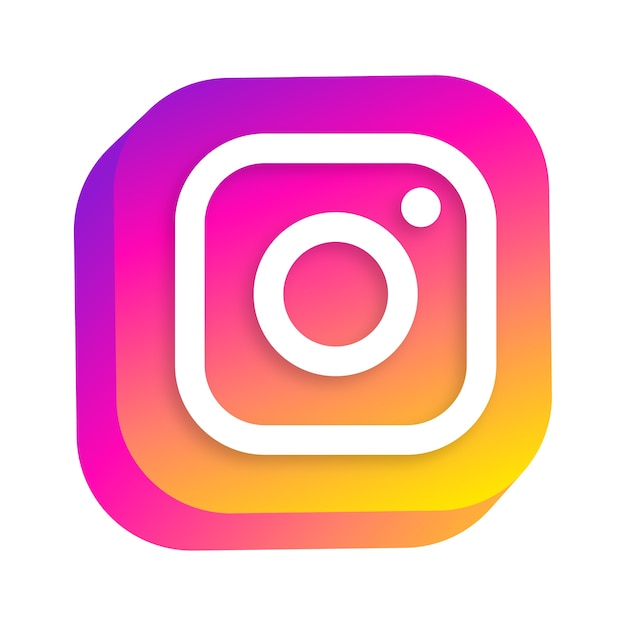 PSD gratuito logo dell'applicazione instagram