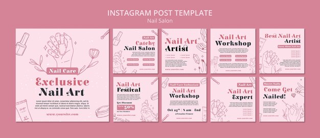 ネイルサロンビジネス向けInstagram投稿集