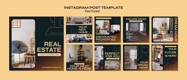 Instagram posts collection for professional business