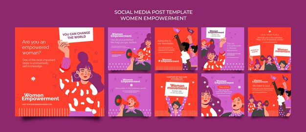 Instagram posts collection for women empowerment
