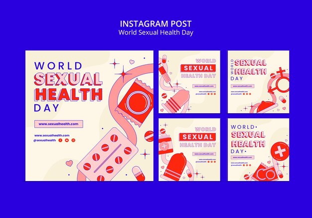 Instagram posts collection for world sexual health day