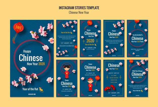 Instagram stories for chinese new year