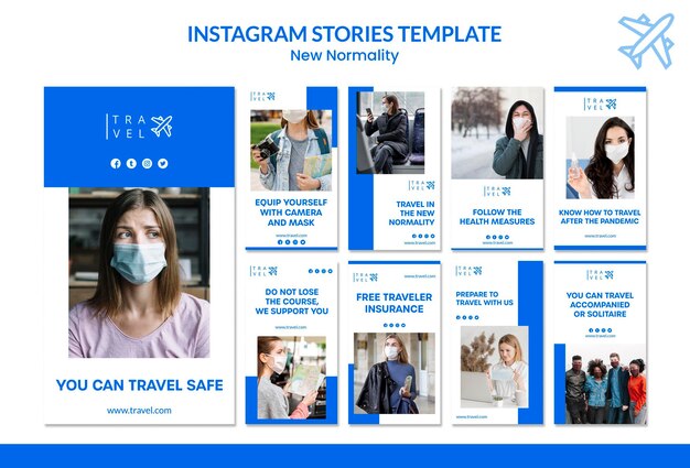Instagram stories collection for travel booking