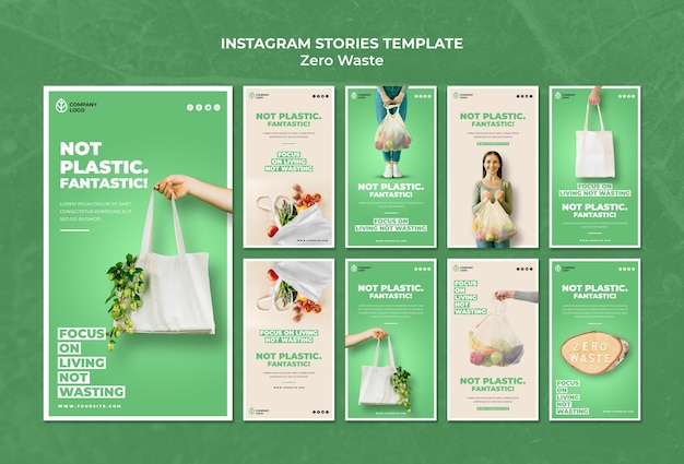 Instagram stories collection for zero waste