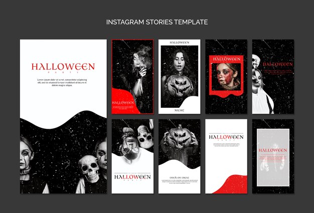 instagram stories template for halloween