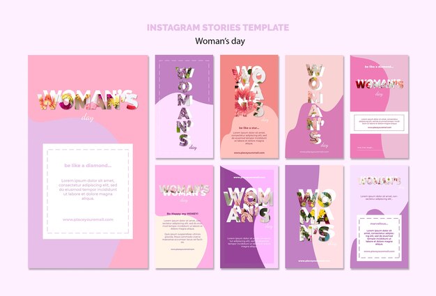 Instagram stories template