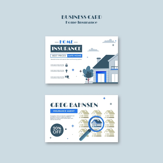 Free PSD insurance template design