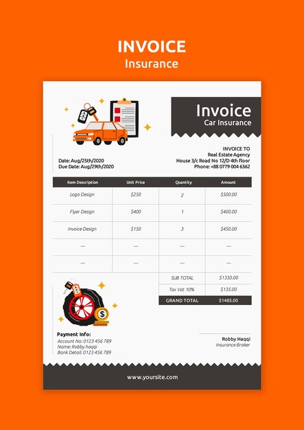 insurance template design
